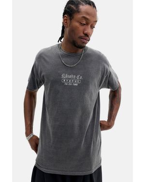 Urban Outfitters Uo Black Skull Graphic Tee - Grey