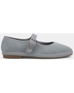 MIA Mia Miluna Suede Mary Jane Flat - Gray