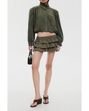 Lioness Solstice Tiered Ruffle Mini Skort - Green