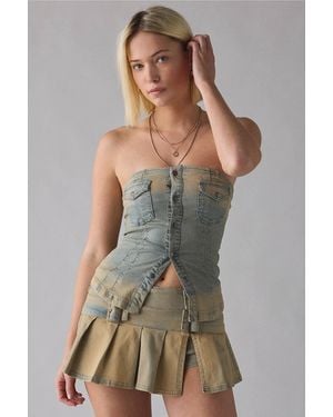 Urban Outfitters Uo Riley Tube Top - Blue