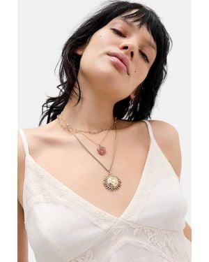 Silence + Noise Silence + Noise Hammered Sun Pendant Necklace - Natural