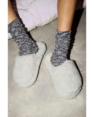 Yoko Wool Yoko Light Grey Wool Slippers