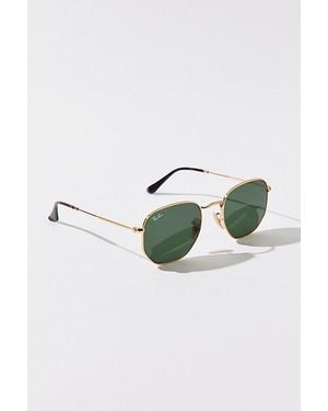 Ray-Ban Hexagonal Flat Lens Sunglasses - Blue