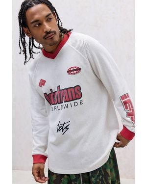 iets frans... Ecru Moto Long Sleeve Waffle T-shirt - Grey
