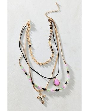 Urban Outfitters Strange Powers Coin Layered Necklace - White