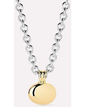 Ana Luisa Pebble Statement Pendant Necklace - White