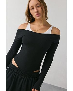 Out From Under Bec Cut It Out Layered Bodysuit - Black