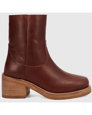 Dingo Roxy Leather Bootie - Brown