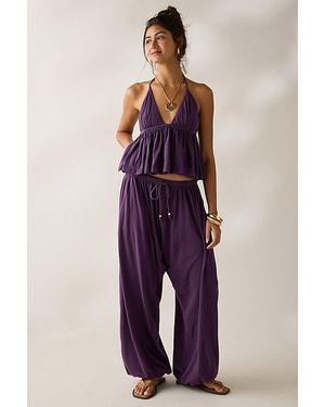 Out From Under Summer Love Cotton Balloon Pants - Purple