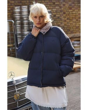 Damson Madder Pearl Reversible Puffer Jacket - Blue