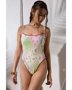 Out From Under Patchwork One-Piece Swimsuit - Multicolor