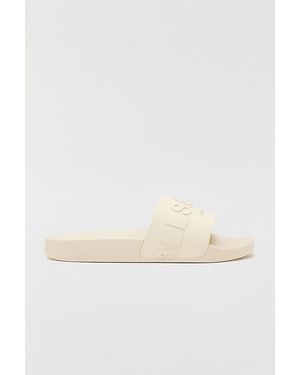 AllSaints Biggy Slider Slide Sandals - White