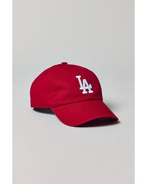 Mitchell & Ness Mlb Los Angeles Dodgers Logo Dad Hat - Red