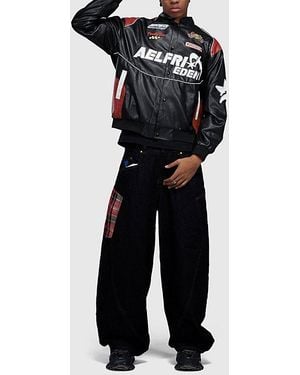 AELFRIC EDEN Racing Leather Jacket - Black