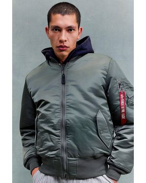 Alpha Industries Green Ma-1 Heritage Bomber Jacket - Grey