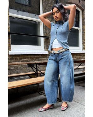 BDG Kayla Cocoon Crop Jeans - Blue