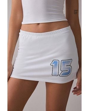 Out From Under Bec Goal Rush Low-Rise Mini Skort - White