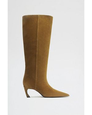 SCHUTZ SHOES Lexi Mid Ankle Boots - Brown
