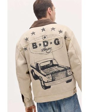 BDG Camel Alba Doodle Jacket - Natural