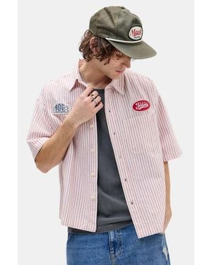 BDG White & Red Arlo Mechanic Shirt