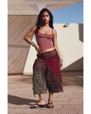 Urban Outfitters Uo Fringed Shawl - Multicolour