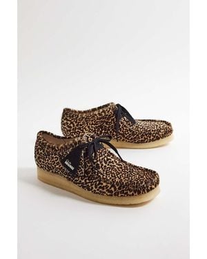 Clarks Leopard Print Wallabee Shoes Uk 8 At Urban Outfitters - Brown