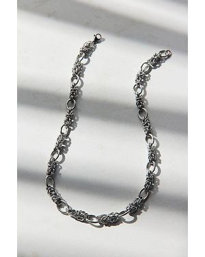 Urban Outfitters Chunky Wrapped Chain Waterproof Necklace - Gray