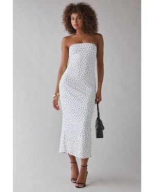Urban Outfitters Uo Nora Jersey Knit Tube Midi Dress - White