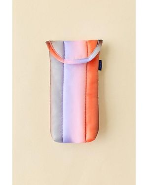 BAGGU Puffy Printed Glasses Sleeve - Pink