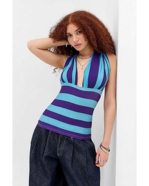 Susmie's Susmies Isa Blue Halter Top