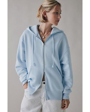 Nike Sportswear Phoenix Fleece Full-Zip Oversized Hoodie Sweatshirt - Blue