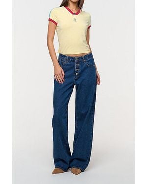 Abrand Jeans Good Sport Mini Jersey Top - Blue