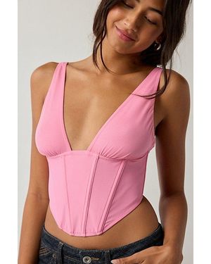Out From Under Kenzie Corset - Pink