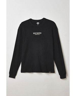 Dickies Waffle Thermal Long Sleeve Tee - Black
