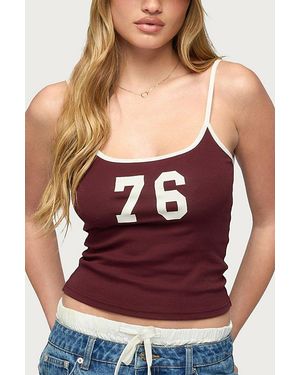 Edikted 76 Contrast Tank Top - Purple