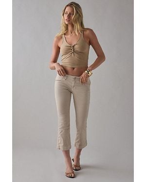 Kimchi Blue Kick It Cropped Flare Pant - Gray