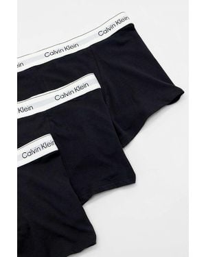Calvin Klein Black Darted Boxer Trunks 3-pack - Blue