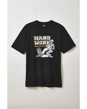 Caterpillar Cat Hard Work Graphic Tee - Black