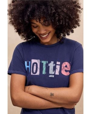 Urban Outfitters Uo Hottie Collage Relaxed T-shirt - Blue