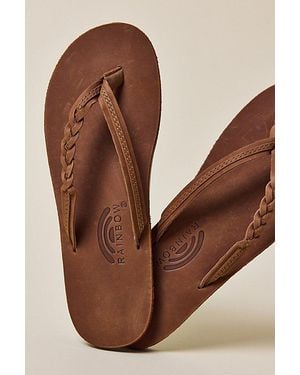 Rainbow Sandals Flirty Braidy Flip Flop Sandal - Brown