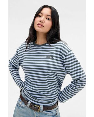 BDG Kai Boxy Long Sleeve T-shirt - Blue