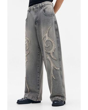 BDG Neo Skate Applique Jeans - Grey