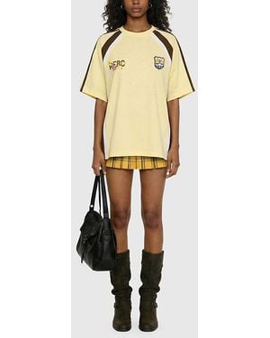 AELFRIC EDEN Contrast Panel Tee - Yellow