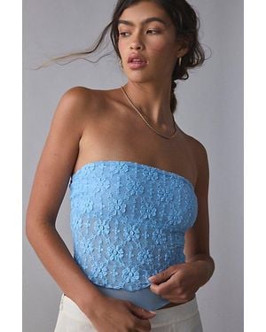 Kimchi Blue Kori Lace Tube Top - Blue