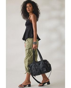 BDG Lulu Pocket Faux Leather Shoulder Bag - Black