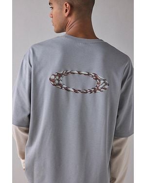 Oakley Logo Graphic Layered Tee - Grey