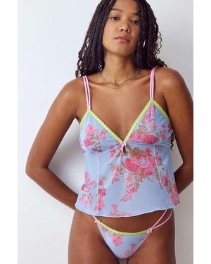 Out From Under Mindy Mesh Cami Top - Purple