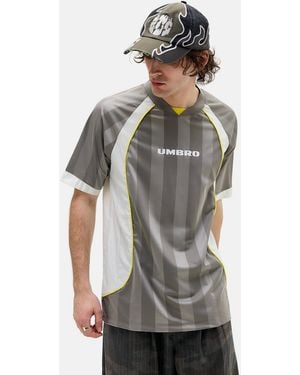 Umbro Brushed Nickel Panel Football Shirt - Grey
