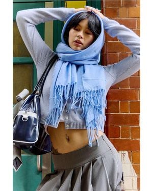 Urban Outfitters Uo Helena Woven Scarf - Blue