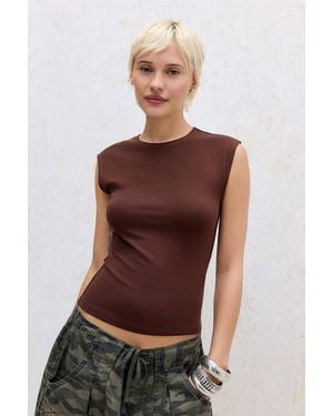 Urban Outfitters Uo Pull-on T-shirt - Brown